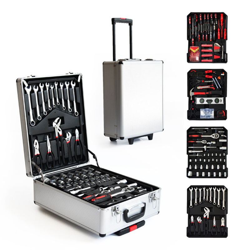186 Pieces Aluminum Case Troll - Tool Set ulasan dan harga