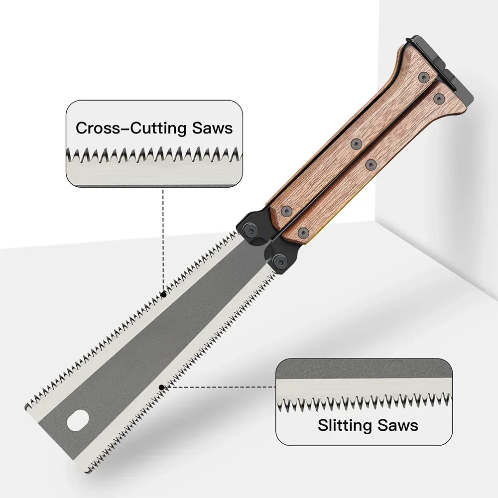 Foldable Double Sided Hand Saw - Hacksaw ulasan dan harga
