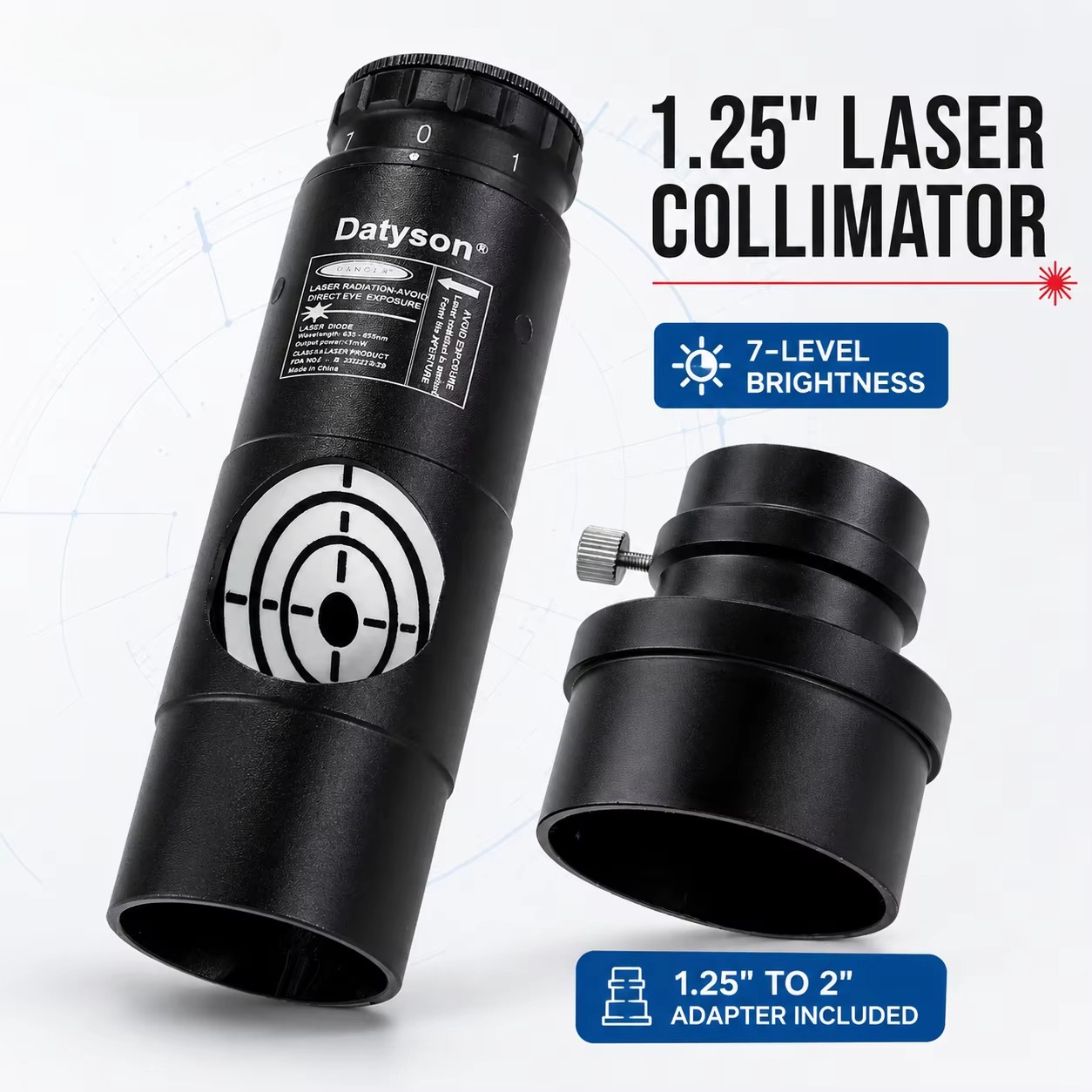 1.25 Inch Red Laser Collimator - Spirit Level ulasan dan harga