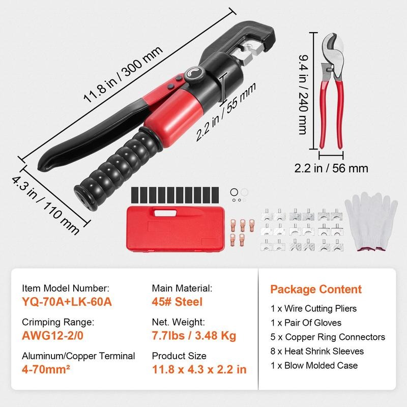 Hydraulic Crimping Tool with 9 - Tool Set ulasan dan harga