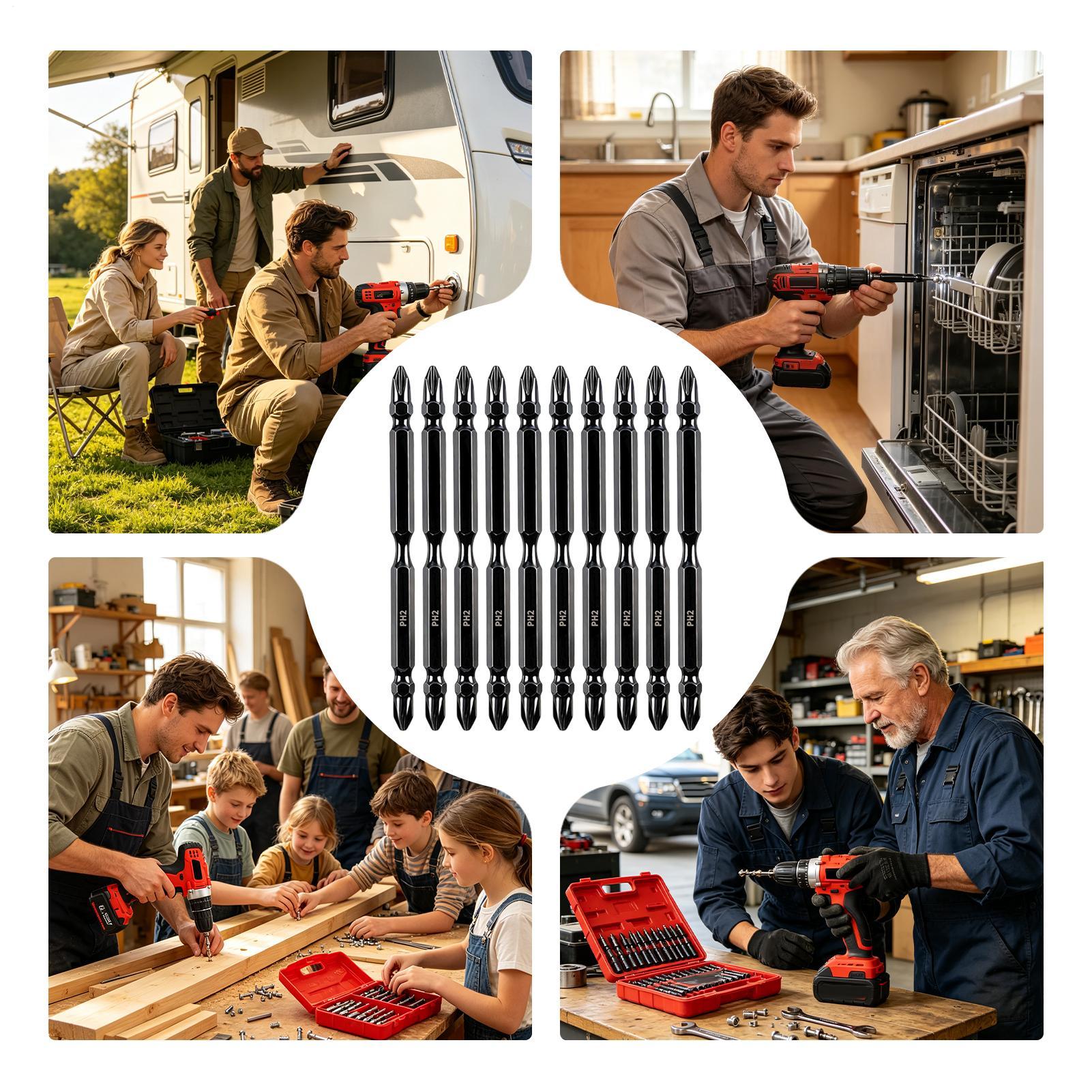 Magnetic Bits For Drill Double - Screwdriver Set ulasan dan harga